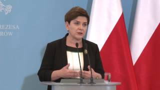 Beata Szydło: Trwają prace w Sejmie