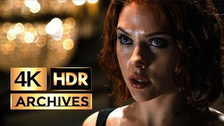 The Avengers [ 4K - HDR ] - Black Widow Interrogation and Fight Scene (2012)