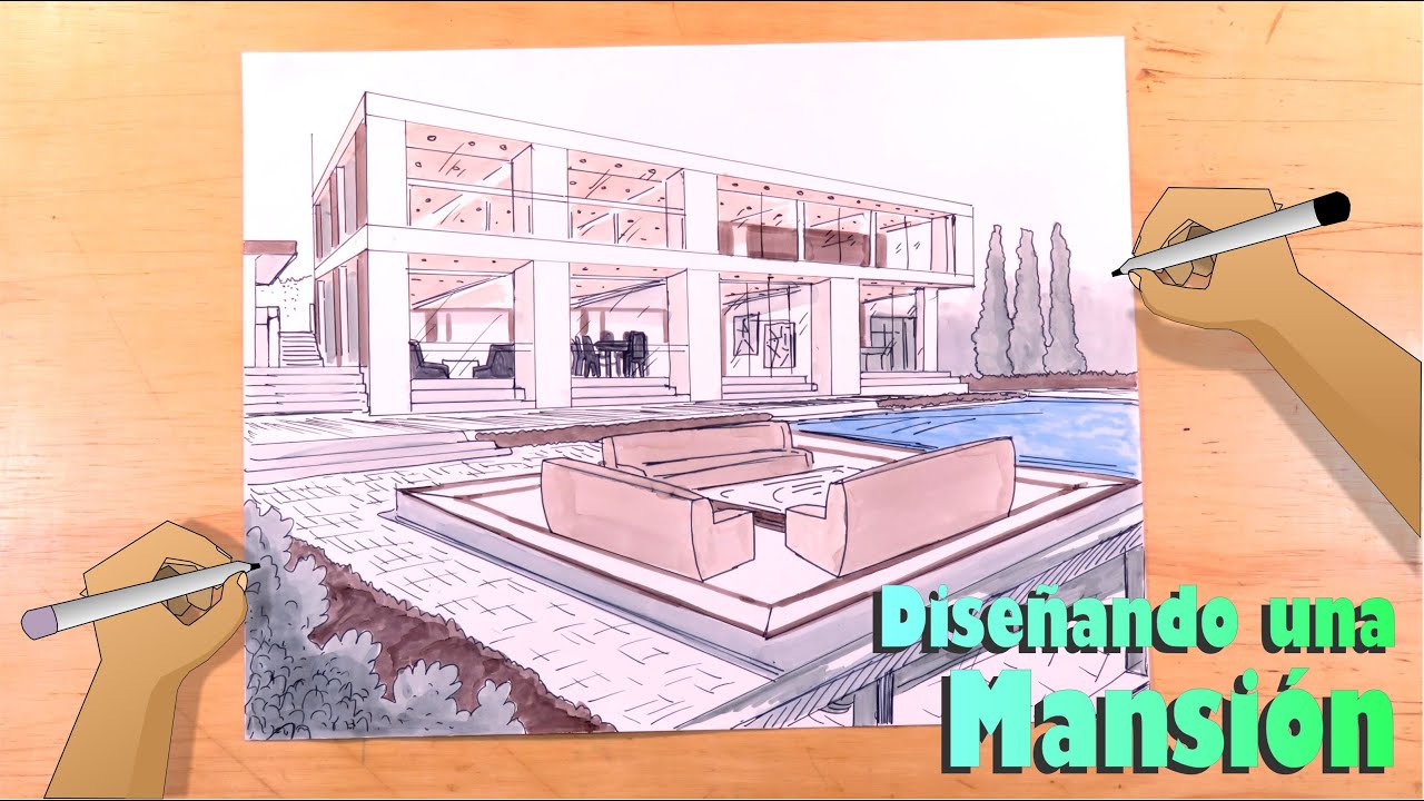 Dibuja Y Pinta Una Espectacular Mansión En Malibú Youtube