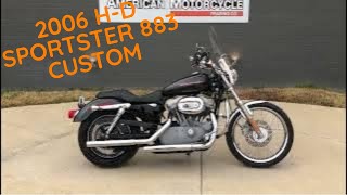 404306 2006 HARLEY-DAVIDSON SPORTSTER 883 CUSTOM - XL883C