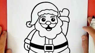 HOW TO DRAW SANTA CLAUS