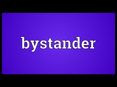 What does bystander mean in English?
