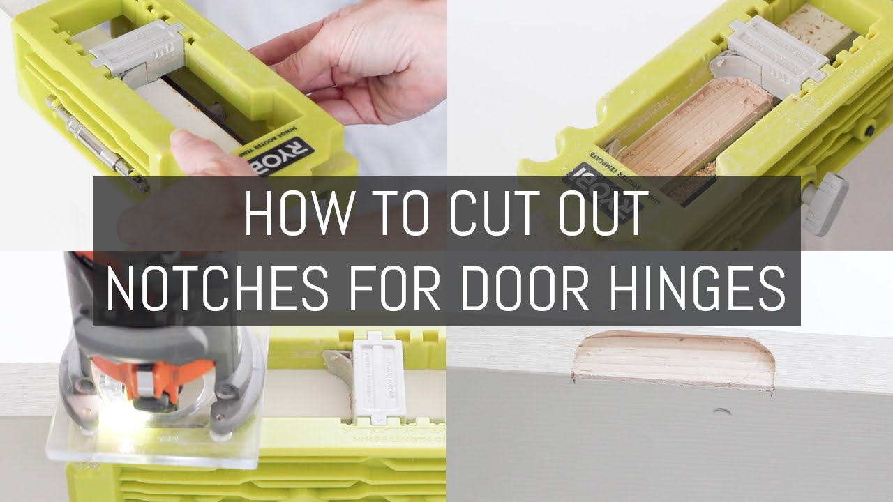 How To Cut Out Notches For Door Hinges | Easy DIY Tutorial - YouTube