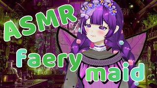 ASMR fairy maid takes care of her wizard