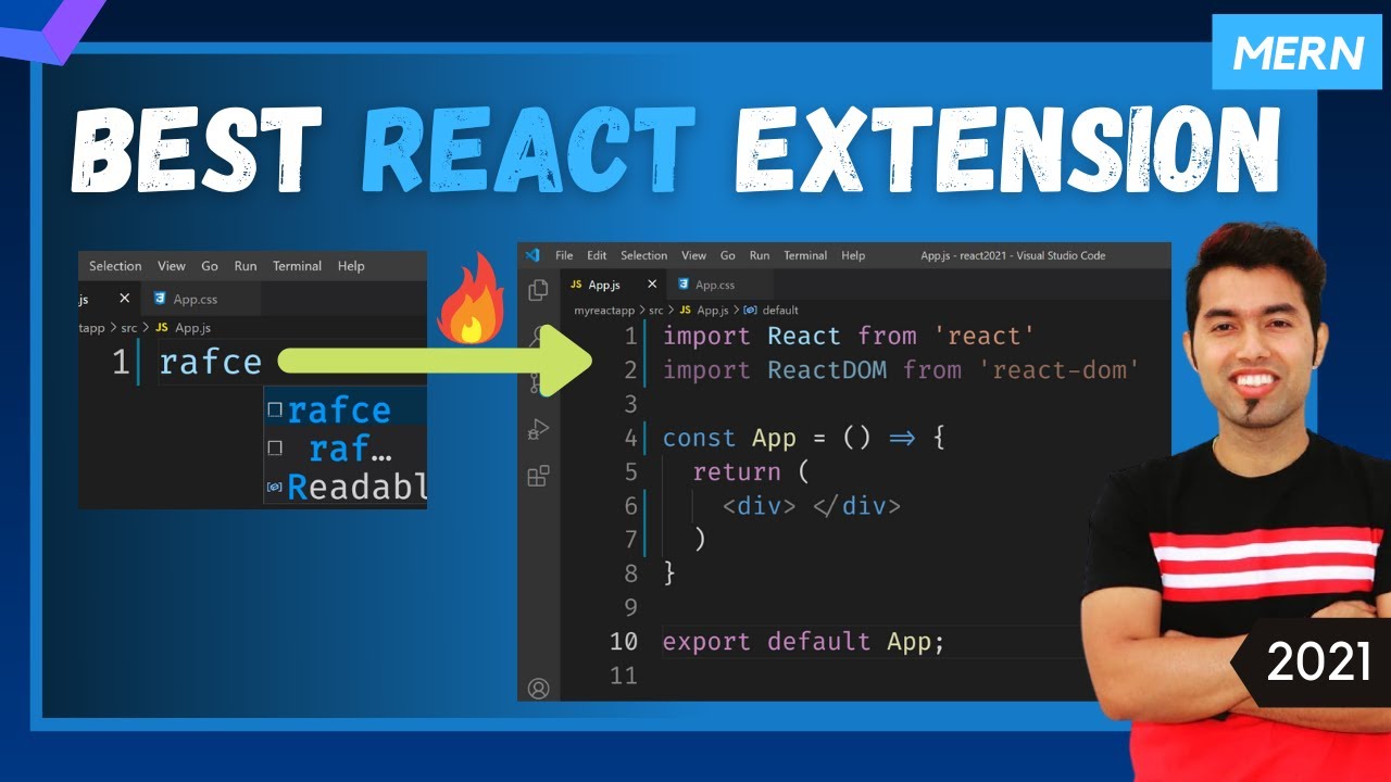 😍 Best React JS Extension For Visual Studio Code In 2021 - YouTube