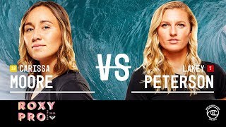 Carissa Moore vs. Lakey Peterson - Semifinals, Heat 1 - Roxy Pro France W 2019