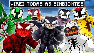 VIREI TODOS AS SIMBIONTES no MINECRAFT!! (Anti-Venom,Carnificina,Venom)