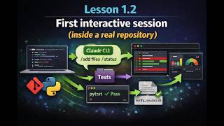 Claude Code CLI Interactive Session in a Real Repository (Lesson 1.2 System Architecture Deep Dive)
