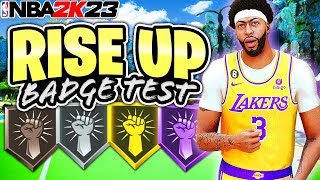 NBA 2K23 Best Finishing Badges for Your Build : Rise Up Badge Test by 2KLabs