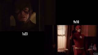 The Flash - Future Barry Tells Himself To Stop [Comparison] HD