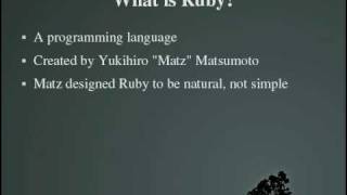 Programming With Ruby Episode 1, Introduction