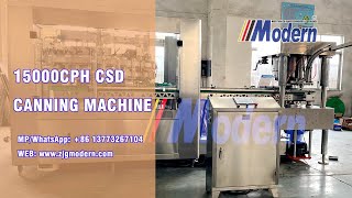 Automatic CSD carbonated soft drink canning filling machine