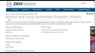 GA Joshuas Law Requirements