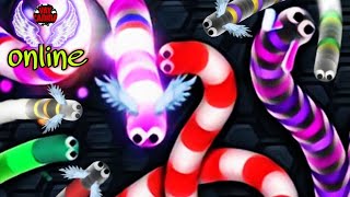 slither.io gameplay video . LUCKY snakeio game . saamp wala gaming video . wormate game Worms OMG .