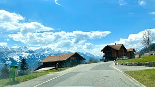 Gorgeous view of the Alps from Beatenberg 🏔| driving through Beatenberg🚘 | Switzerland 🇨🇭