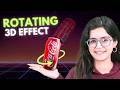 Crazy 3D Rotation Effect with only CSS & Elementor