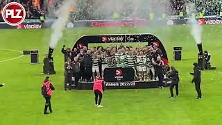 🎥 Celtic lift the Viaplay Cup after defeating Rangers in Hampden final