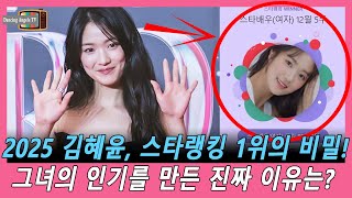 2025 김혜윤, 스타랭킹 1위의 비밀! 그녀의 인기를 만든 진짜 이유는?