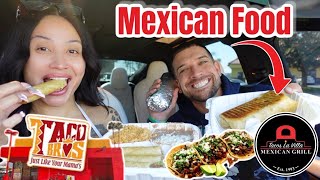 ORDERING WHAT THE PERSON IN FRONT OF US ORDERED!! **Mexican Drive-Thru**