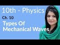 10th Class Physics Chapter 10 - Types of Mechanical Waves - Physics Class 10 Chapter 1