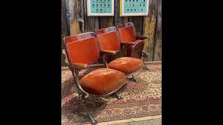 Antique 1920s cinema seats