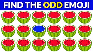 FIND THE ODD EMOJI OUT Spot The Difference to Win! | Odd One Out Puzzle | Find The Odd Emoji Quizzes