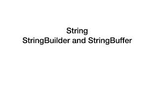 String Builder & String Buffer in Java || Javaquest - 03
