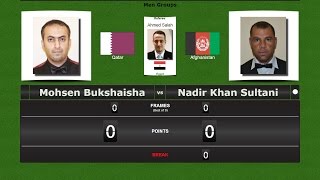 Snooker 6 reds Groups : Mohsen Bukshaisha vs Nadir Khan Sultani