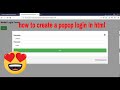 how to create a popup login page in html