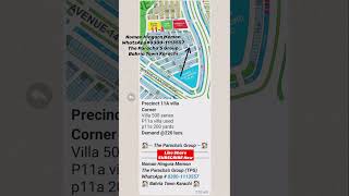 Precinct-11A Villas Bahria Town Karachi | Location Payment Plan | BTK Bahria Property #shortsvideo