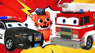 Super Firefighter and Police Rescue Teams + More Nursery Rhymes & Kids Songs by #appMink