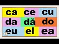 abc Învățăm să citim cuvinte cu 2 litere animații educative pentru preșcolari și clasele 0 1