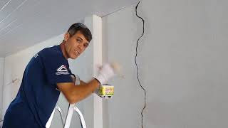 verdadeiro passo a passo como consertar trincas em paredes e murros
