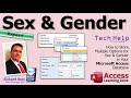 How to Store Multiple Options for Sex & Gender in Your Microsoft Access Database