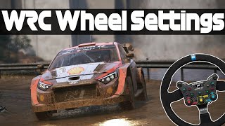 EA Sports WRC Wheel Settings Guide
