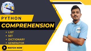 python comprehension in hindi|python list comprehension|set|dictionary|tuple comprehension