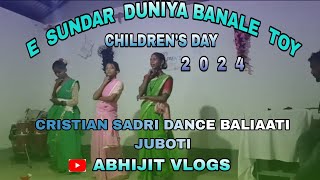 E SUNDAR DUNIYA BANALE TOY CHILDREN'S DAY CHRISTIAN SADRI DANCE BALIAATI JUBOTI @abhijitvlogs4552