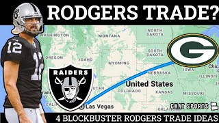 Aaron Rodgers Trade Rumors: 4 BLOCKBUSTER Trades The Raiders & Packers Could Do | 2023 NFL Offseason