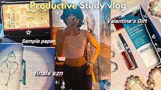 STUDY VLOG Ep3★ 19yr old Productive exam study routine, makeup\u0026skincare haul\u0026 what i eat in day🍒