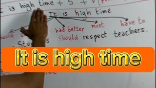 It is high time (تقديم النصيحة) #bac2024 #bacdz #english