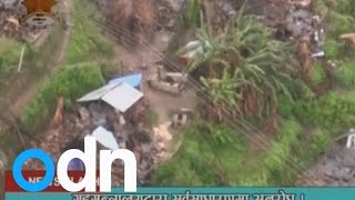 Aerial footage shows extent of damage from Nepal earthquake