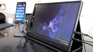Using a Smartphone with a Portable Monitor - Samsung Galaxy Dex & UPERFECT 15” 1080p USB Type-C