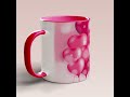 Valentine Mug Pink #coffeemug #personalizedmugs #personalizedgifts