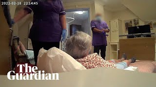 Hidden camera reveals abuse by care home staff of dementia patient Ann King