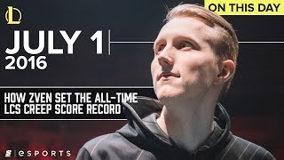 The day Zven set the all-time LCS Creep Score Record