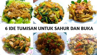 6 RESEP MENU SAUR DAN BUKA PUASA l MUDAH CEPAT.!!