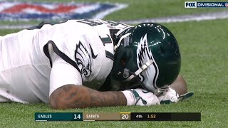 Alshon Jeffrey Drop | Eagles vs. Saints Game Winning Interception