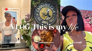 VLOG| This is My Life, Cannabis Cafe, My First Live Professional Fight, JOEY DTLA, USC Game