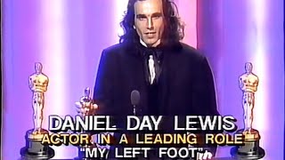 Daniel Day-Lewis wins Best Actor for My Left Foot