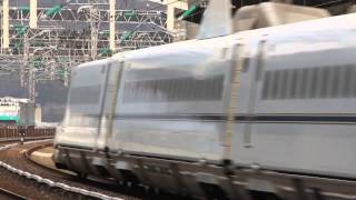 さくら542号(N700系) 徳山駅 通過 Shinkansen N700 series passing